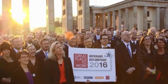 Great Place to Work - Beste Arbeitgeber vor Brandenburger Tor